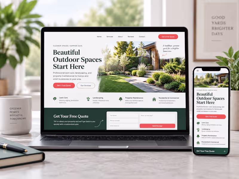 Cover image for Conversion landing page concept for