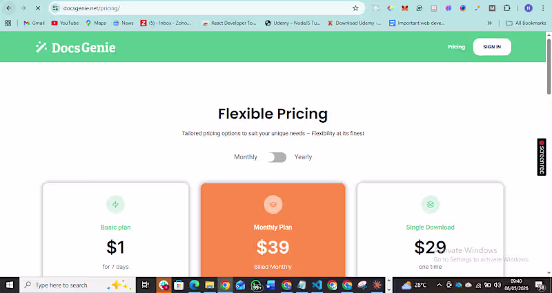 Cover image for DocsGenie is a SaaS platform