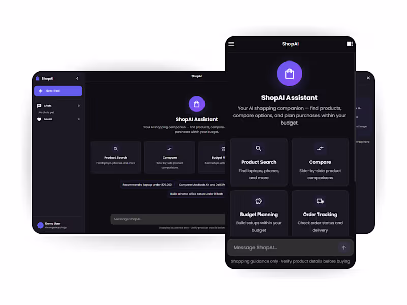 Cover image for ShopAI  -  AI-Powered