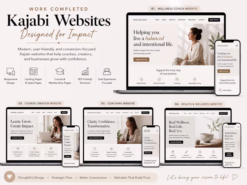 Cover image for Kajabi Website Design Concept
This self-initiated