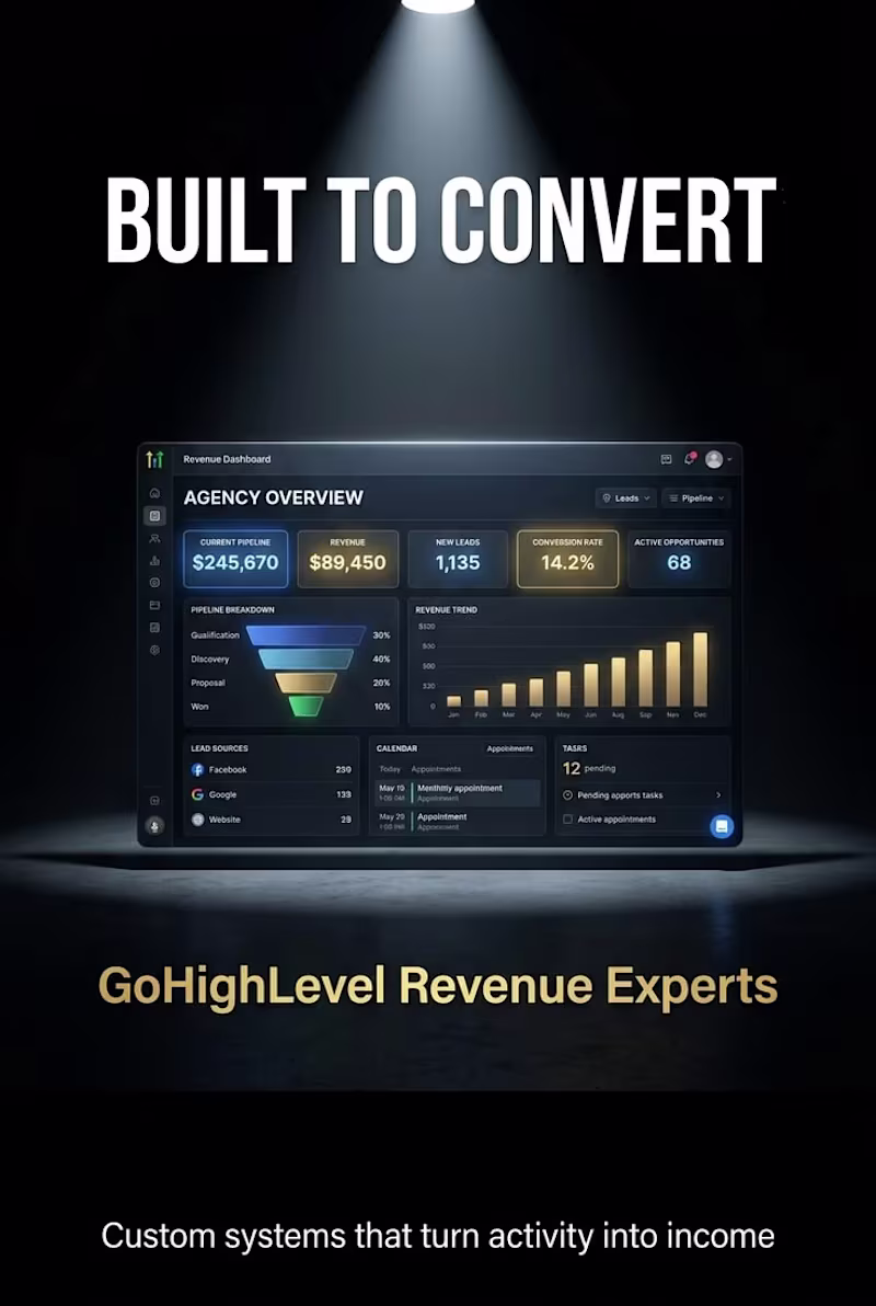 Cover image for GoHighLevel CRM & Automation Setup 