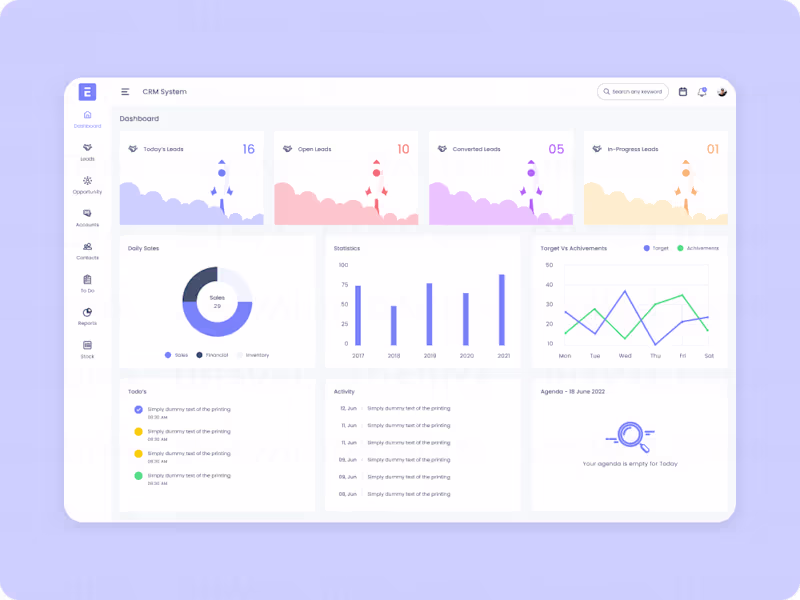 Cover image for CRM Web Application UI/UX Design