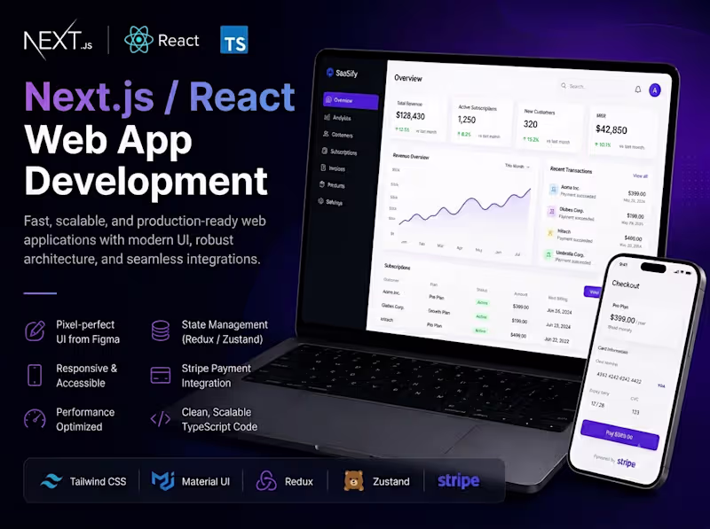 Cover image for Next.js SaaS & Web App Development