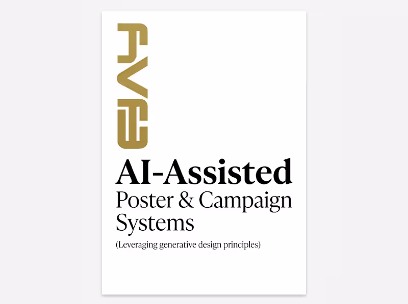 Cover image for AI-Assisted Poster & Campaign Systems