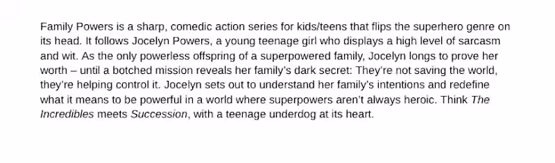 Cover image for Family Powers Synopsis