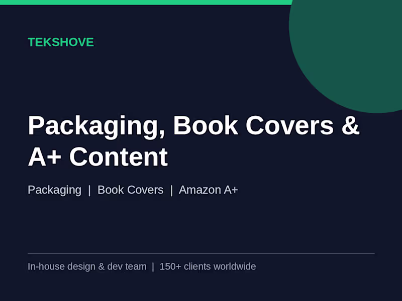 Cover image for Packaging Design, Book Covers & Amazon A+ Content