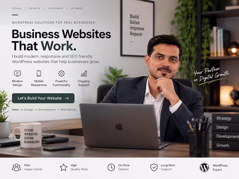 Cover image for WordPress Website Design & Customization