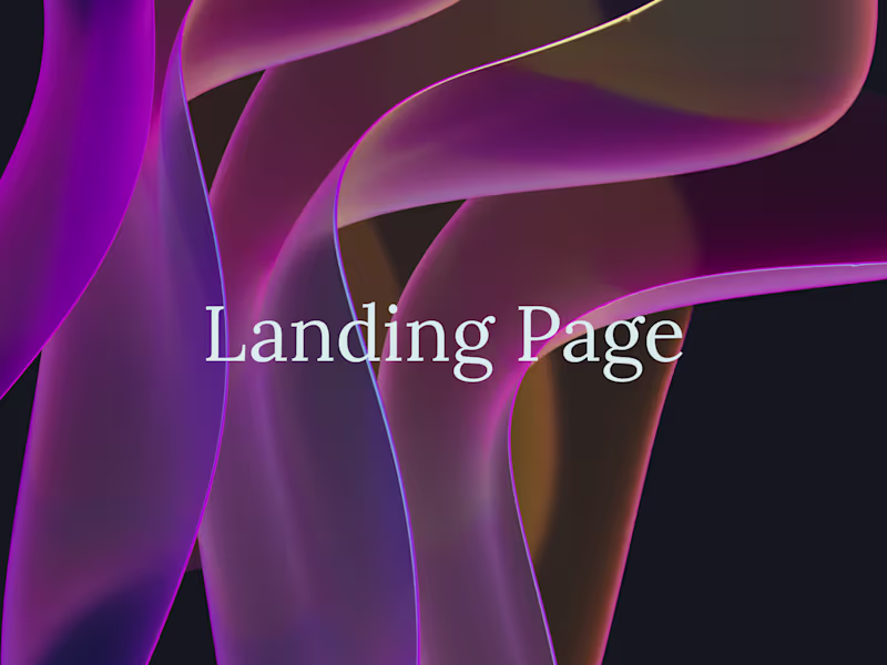Cover image for Landing Page