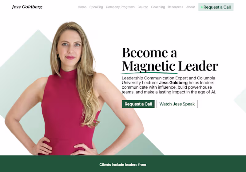 Cover image for Leadership Communication & Executive Coaching Website
