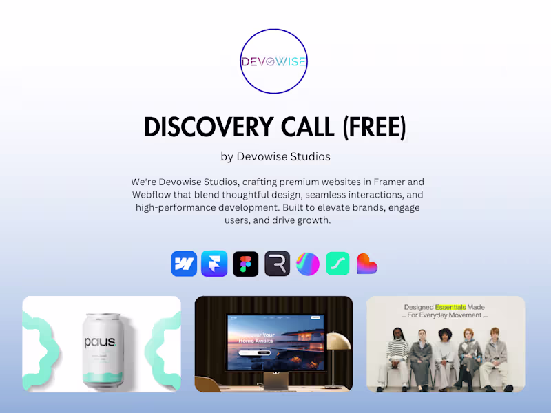 Cover image for Discovery Call — Start Here If Unsure