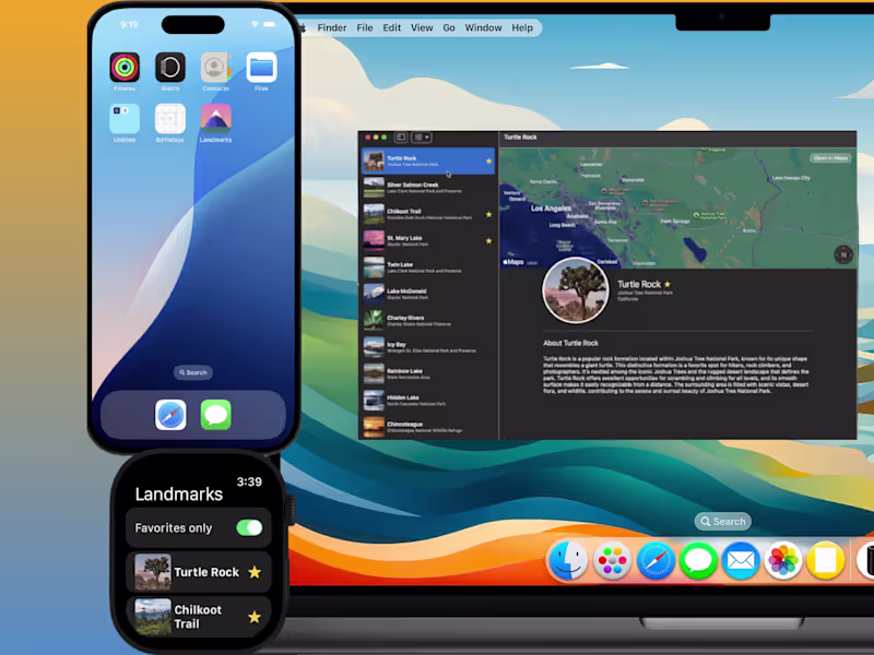 Cover image for LandMark App iPhone | WatchOS | MacOS