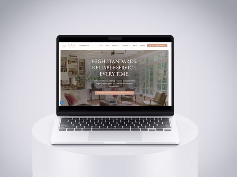Cover image for Website Development for Apex Cleaning Co.