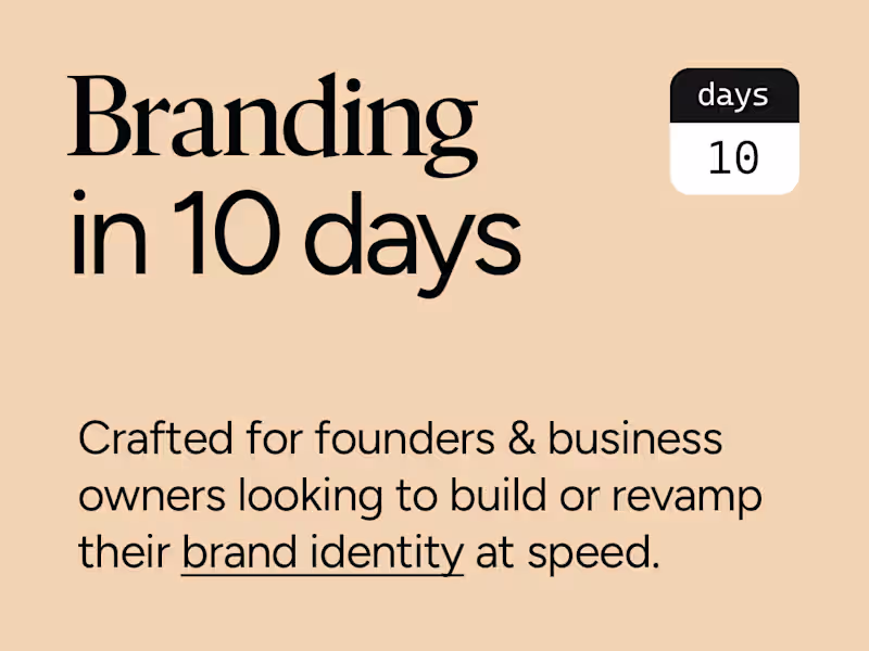 Cover image for 10-Day Branding Sprint