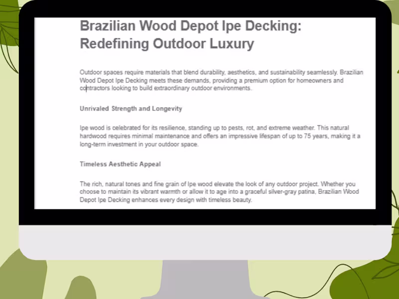 Cover image for Brazilian wood