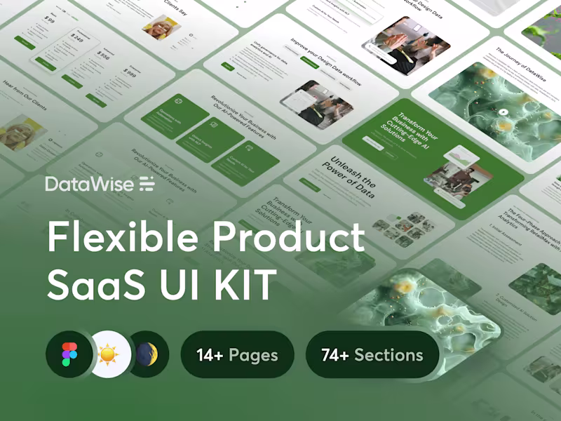 Cover image for DataWise - Flexible Product SaaS UI KIT
