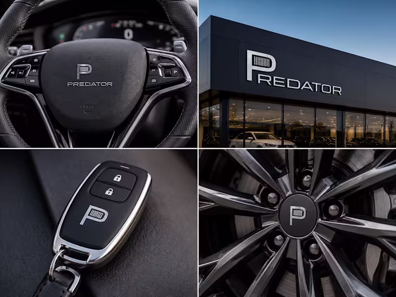 Cover image for Custom Branding Design of "Predator", Car Manufacturer 