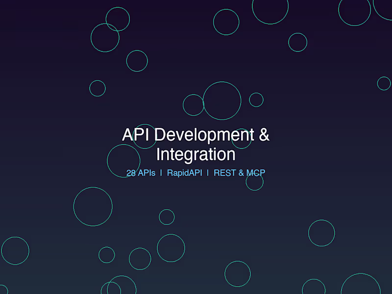 Cover image for API Development & Integration