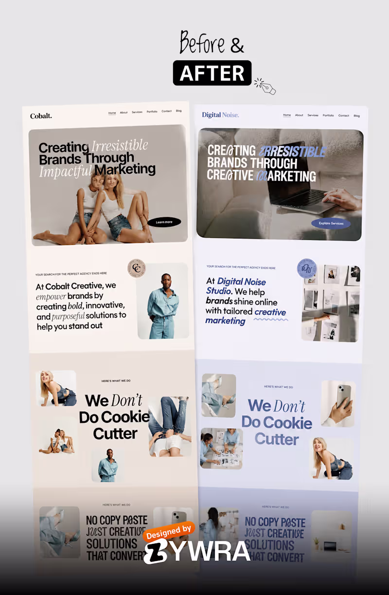 Cover image for Website Redesign Before & After