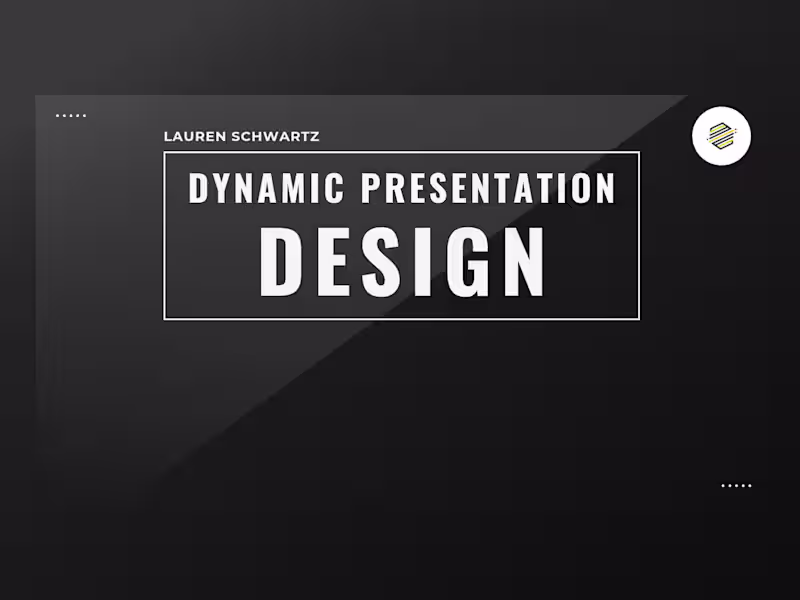 Cover image for Dynamic Presentation Design | 