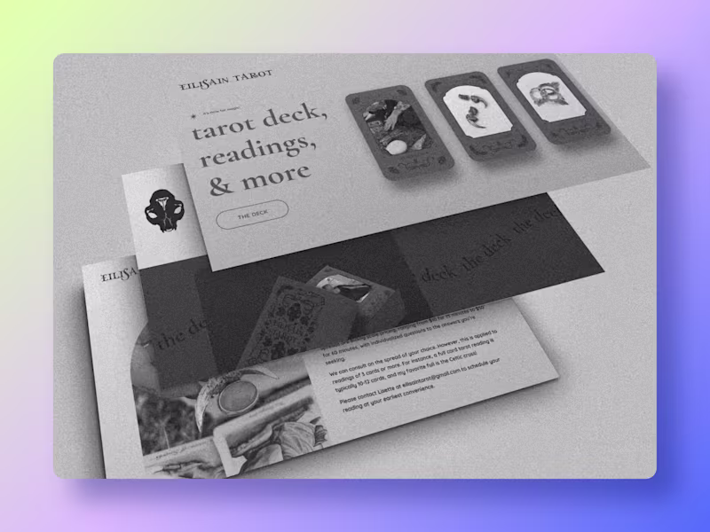 Cover image for Eilisain Tarot 🔮 Brand Ideation + Design