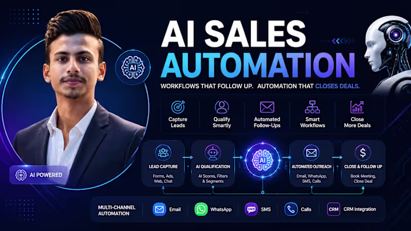 Cover image for  AI powered lead generation and sales follow up automation SYS