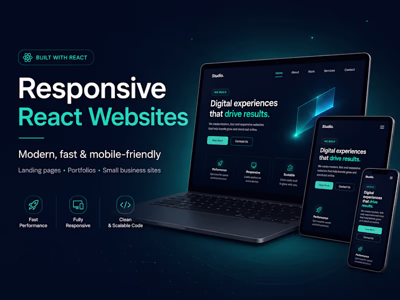 Cover image for Responsive React Website Development