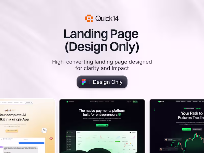 Cover image for Landing Page Design