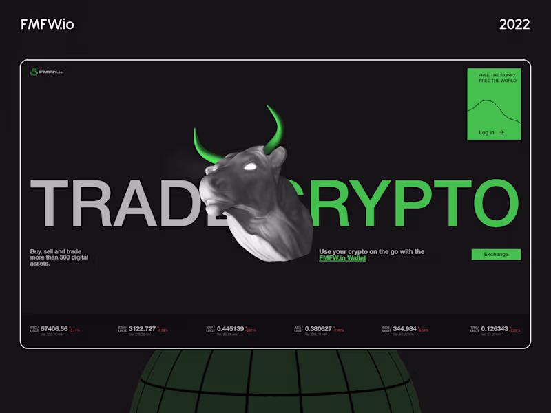 Cover image for Cryptocurrency Landing — FMFW.io
