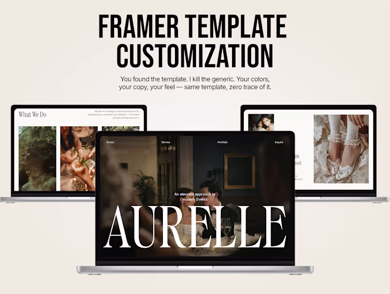 Cover image for Framer Template Customization