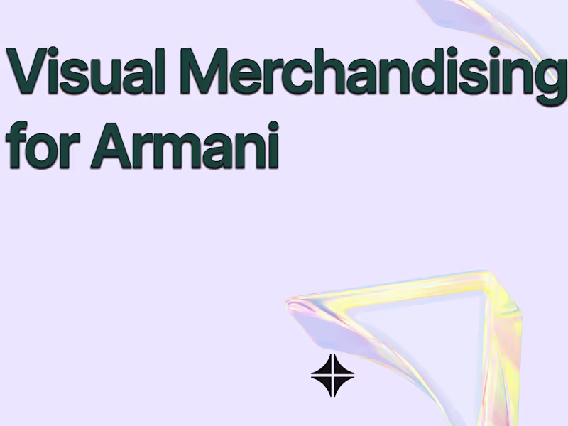 Cover image for Visual Merchandising for Armani