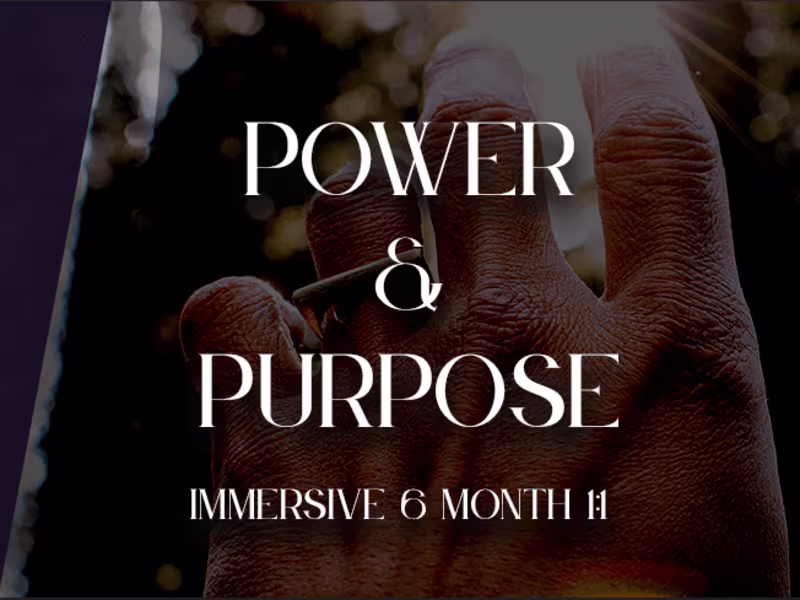Cover image for Power & Purpose - 6 Month 1:1