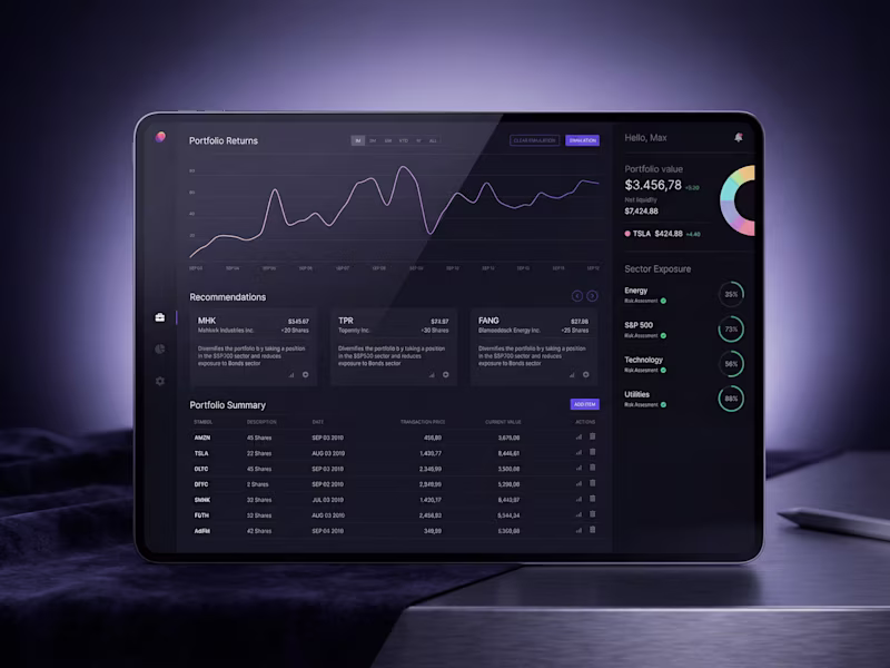 Cover image for SaaS Fintech Dashboard Design