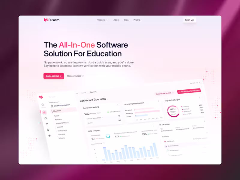 Cover image for Fuxam's Webflow Revamp for a Smarter EdTech Presence