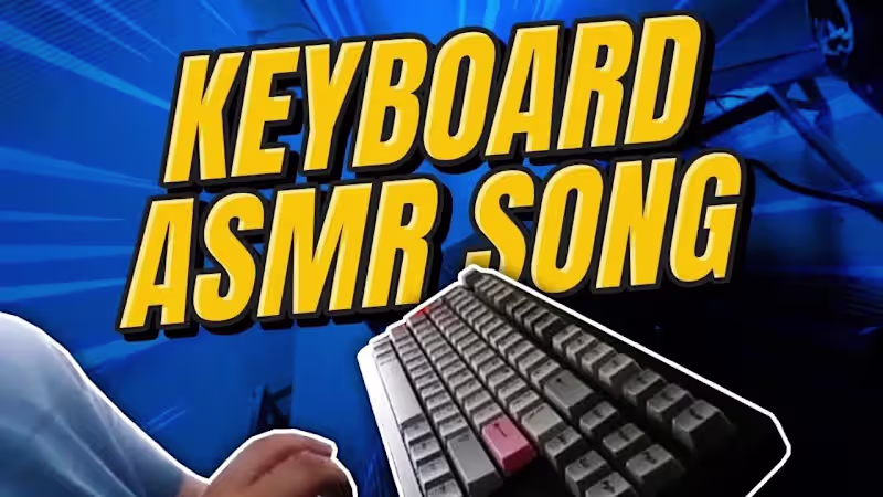 Cover image for Keyboard ASMR Typing Music