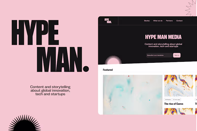 Hypeman — Figma to Webflow build