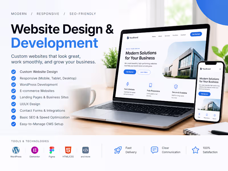 Cover image for Modern Website Design & Development