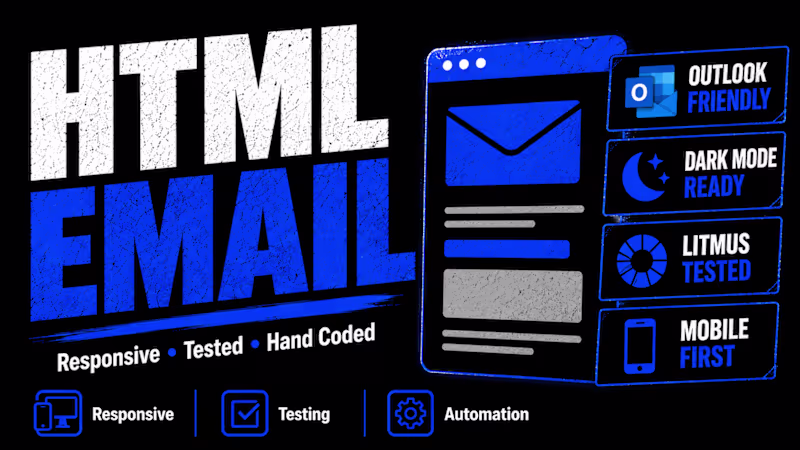 Cover image for Hand coded responsive HTML email templates