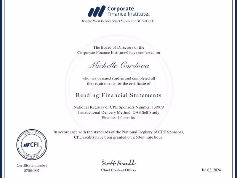 Cover image for Preparation and Reading Financial Statements