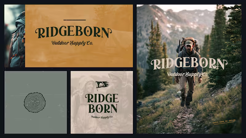 Cover image for Ridgeborn Outdoor Supply Co. Branding