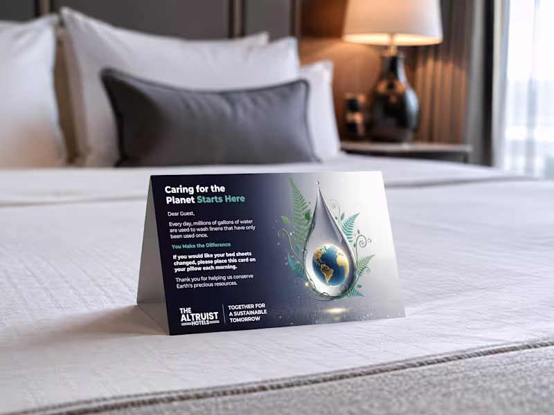 Cover image for Designed this tent card for
