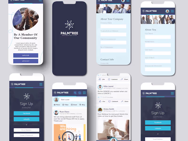 Cover image for PalmTree Online Professional Platform Logo & Website Design