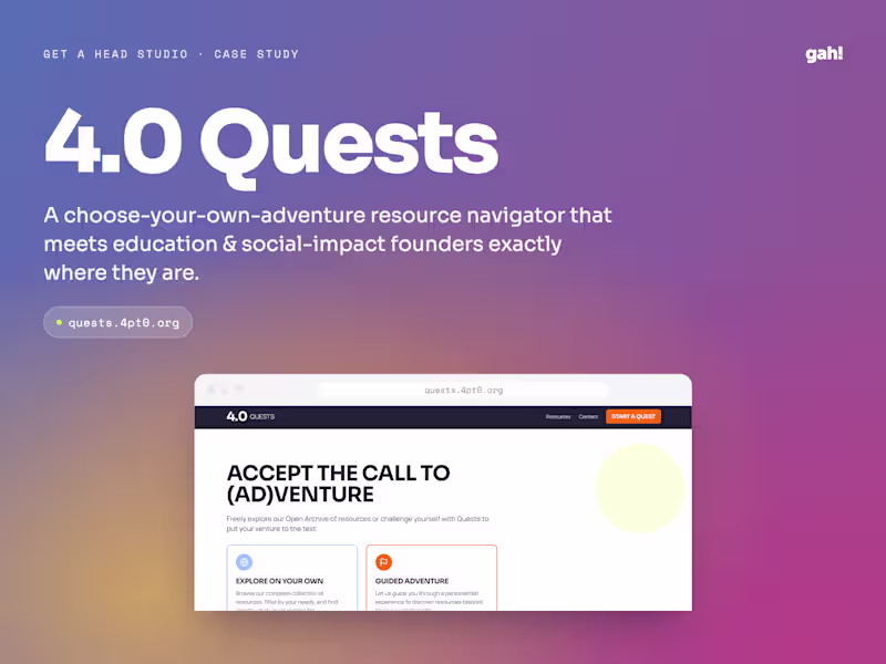 Cover image for 4.0 Quests: Interactive Resource Navigation Tool