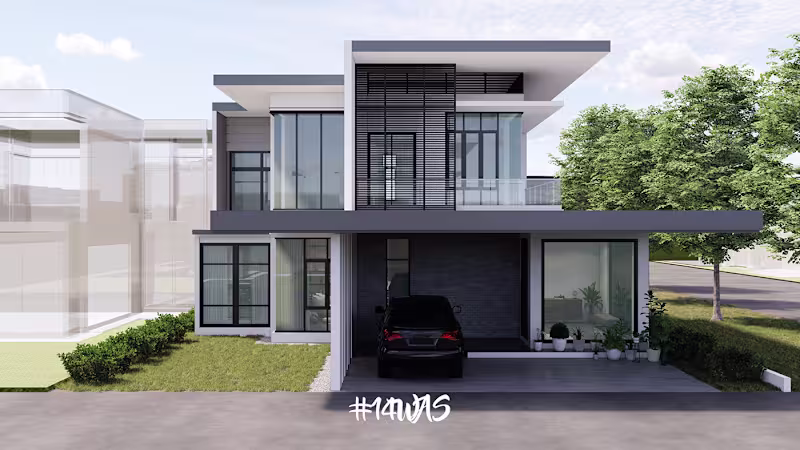 Cover image for 'DUPLEX MODERNE' @JLN La Promenade | Visualization :: Behance