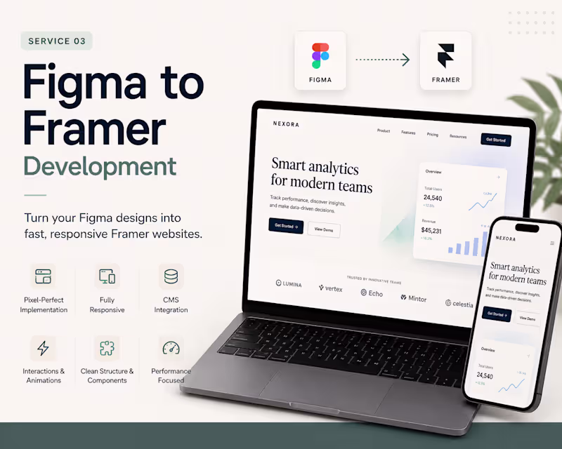 Cover image for Figma to Framer Development