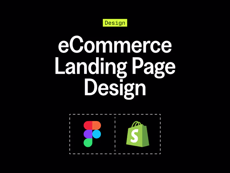 Cover image for eCommerce Landing Page Design
