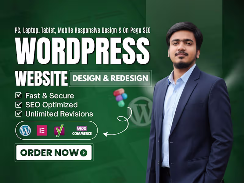 Cover image for I will build responsive WordPress website using Elementor Pro