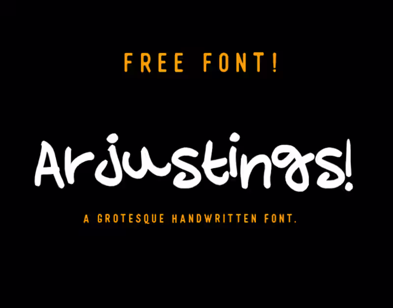 Cover image for Arjustings - Free Font