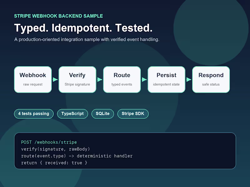 Cover image for Production-Ready Stripe Webhook Backend Sample

A