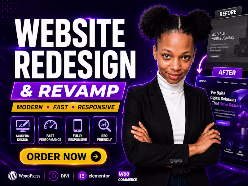 Cover image for Website Redesign & Revamp | Modern WordPress Makeover