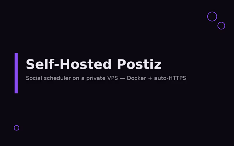Cover image for Self-Hosted Postiz